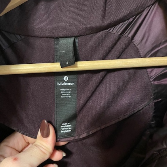 LULULEMON CLOUSCAPE LONG JACKET - Picture 3 of 3